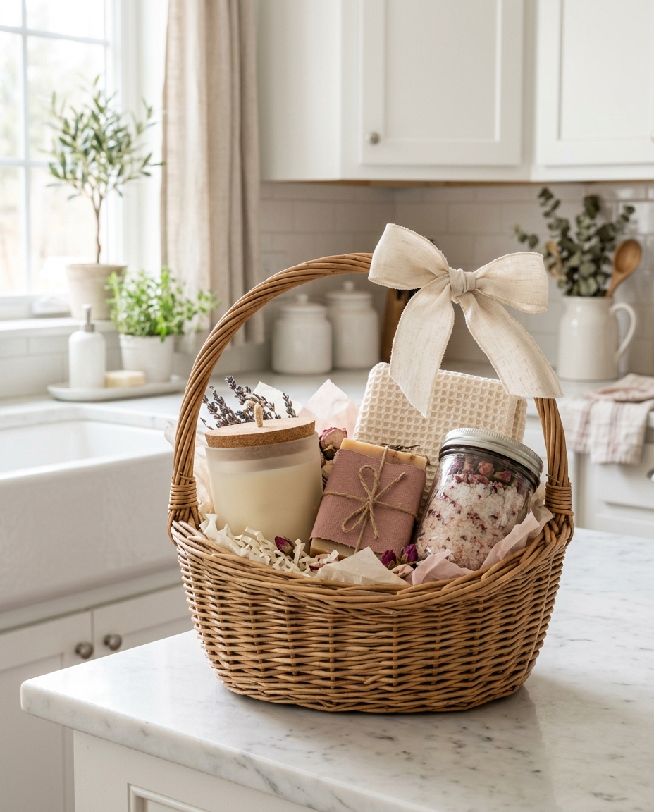A Quiet Moment — gift basket by Woven Kindness Gifts