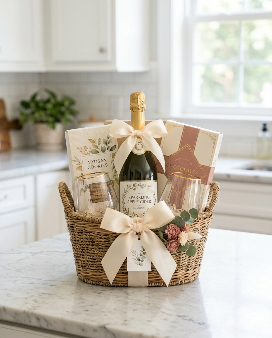 Something to Celebrate — gift basket by Woven Kindness Gifts