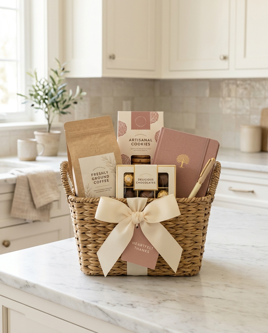 A Thoughtful Thank You — gift basket by Woven Kindness Gifts